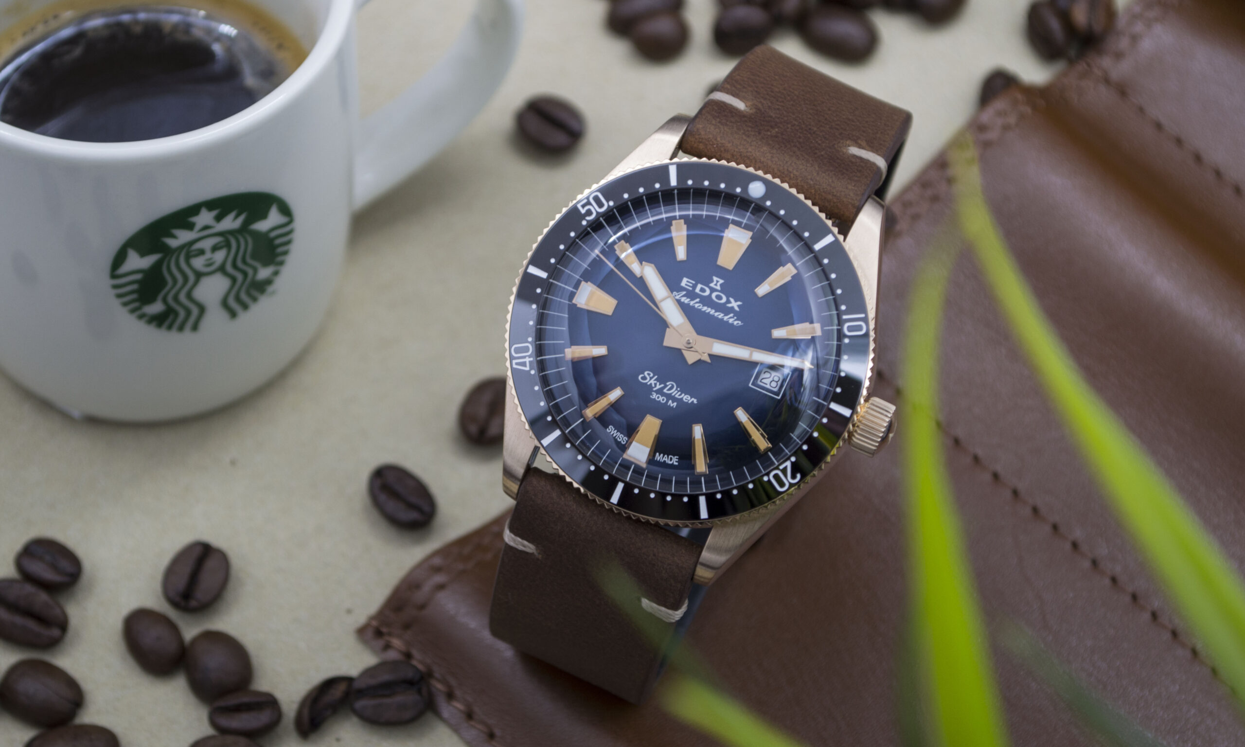 Edox SkyDiver Vintage – Égből pottyant bronz búvár