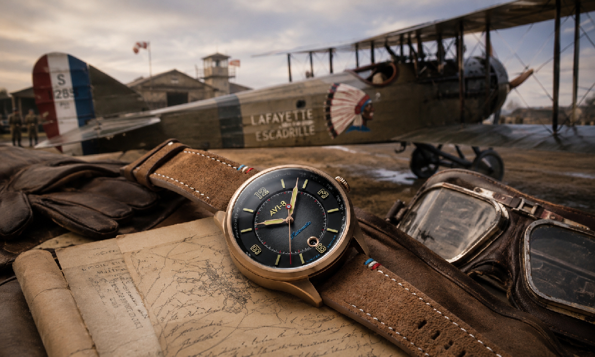 AVI-8 Flyboy Lafayette Automatic – repüléstörténelem a csuklódon