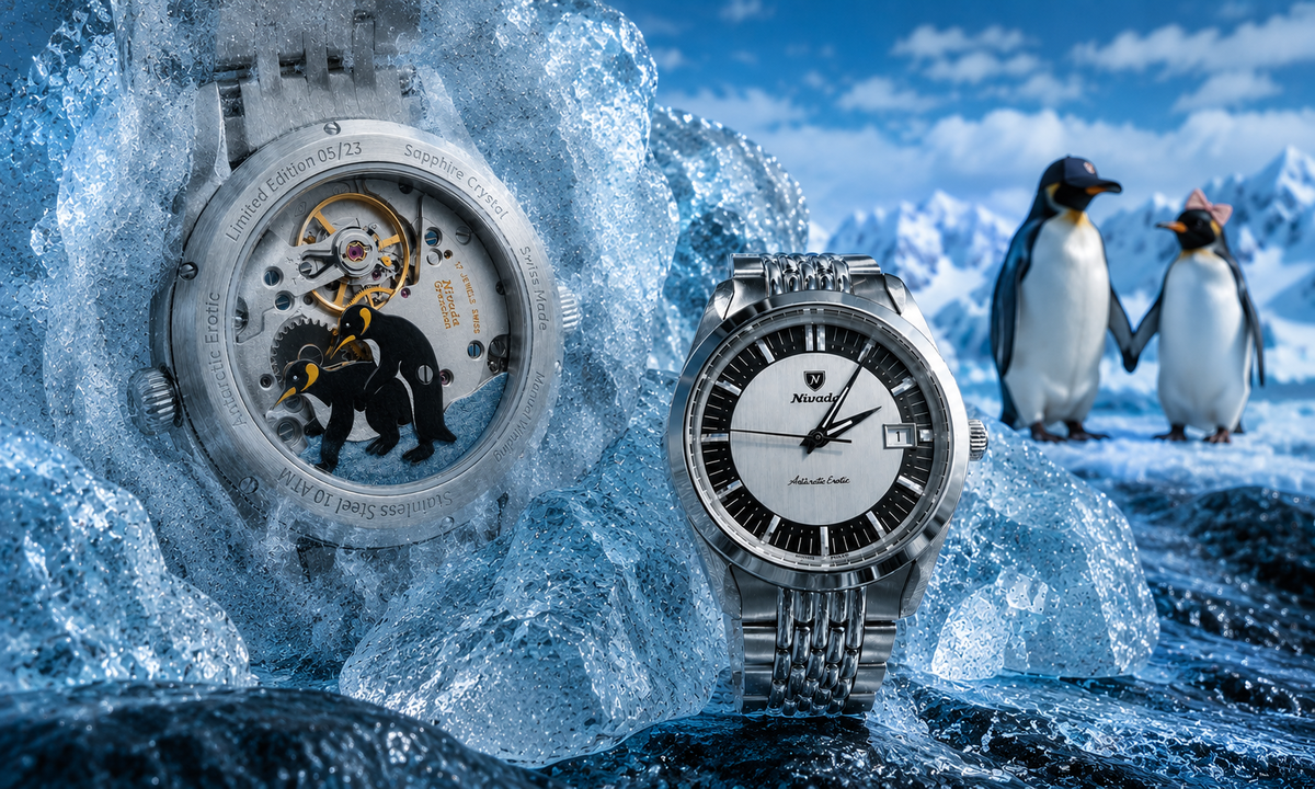 Nivada Grenchen Antarctic Erotic Tuxedo – Több mint egy jó poén | Hands-on teszt
